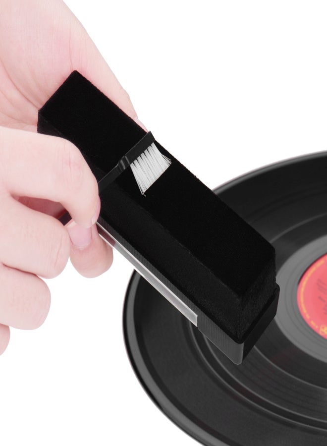 3-in-1 Soft Velvet Record Cleaner Cleaning Brush with Small Brush and Needle Brush for Vinyl Records Anti Static Cleaning Supplies - Image 3