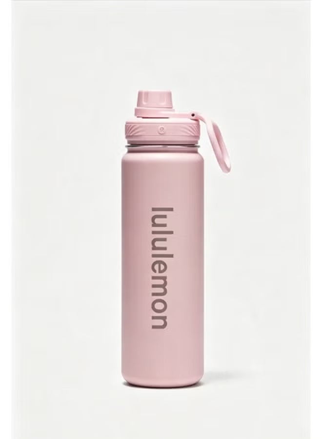 lululemonStainless steel sports vacuum insulated water bottle, suitable for holding water, iced tea, hot tea, etc., with a capacity of 710 milliliters - Image 1