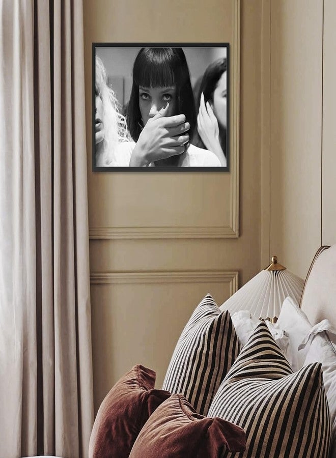 Quarut Funny Bathroom Wall Art Edward Smell Stinky Face Movie Poster For Bathroom Wall Decor-Humour Film Scene Toilet Smell Black And White Picture Canvas Prints For Bathroom - Image 2