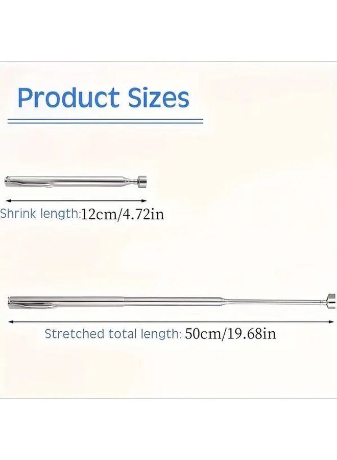 3 In 1 Magnetic Antenna Tool Stainless Steel Silvery No Power Needed For Cars Construction - Image 4