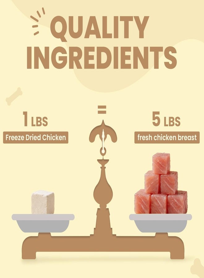 FHZRLP Freeze Dried Chicken,Freeze Dried Chicken Dog Treats Natural No Additives,Single Ingredient,High Protein,Suitable for All Ages Cats and Dogs,Dehydrated Suitable for Training - Image 4