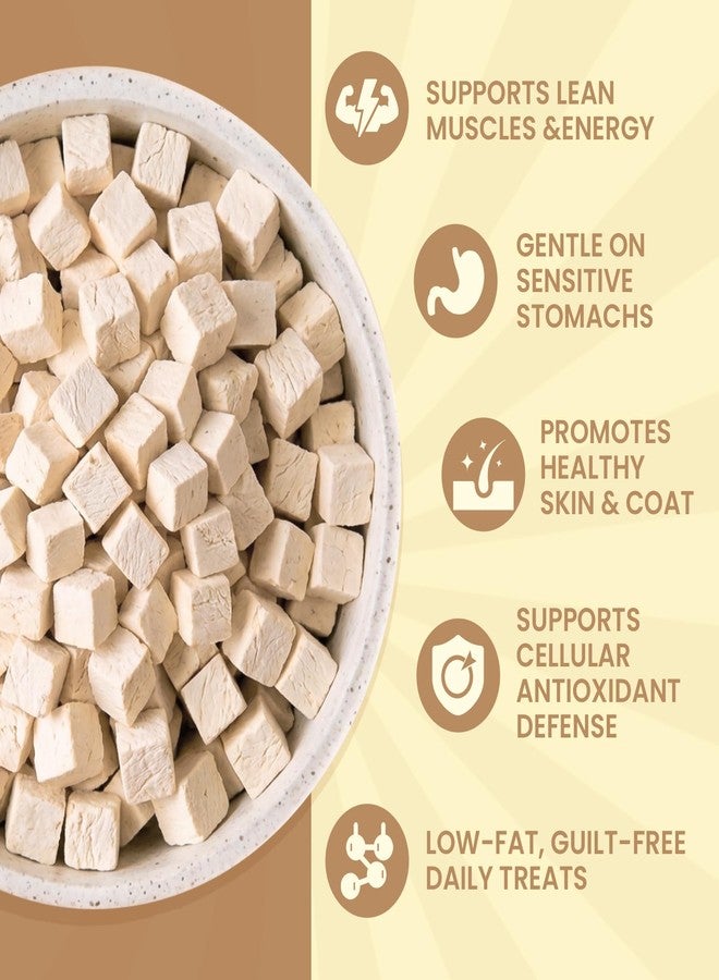 FHZRLP Freeze Dried Chicken,Freeze Dried Chicken Dog Treats Natural No Additives,Single Ingredient,High Protein,Suitable for All Ages Cats and Dogs,Dehydrated Suitable for Training - Image 3