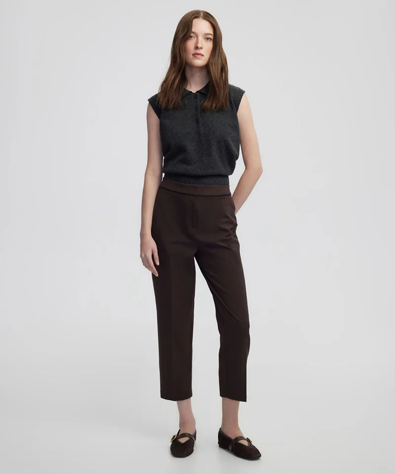 Ipekyol Contrast-Piping Cigarette Trousers