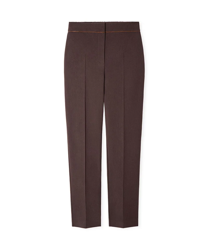 Ipekyol  Contrast-Piping Cigarette Trousers for Women | Best Price UAE