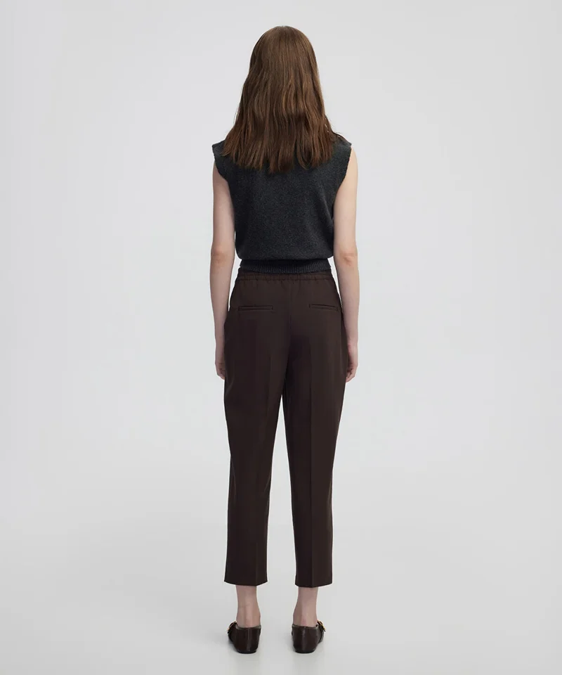 Ipekyol  Contrast-Piping Cigarette Trousers for Women | Best Price UAE