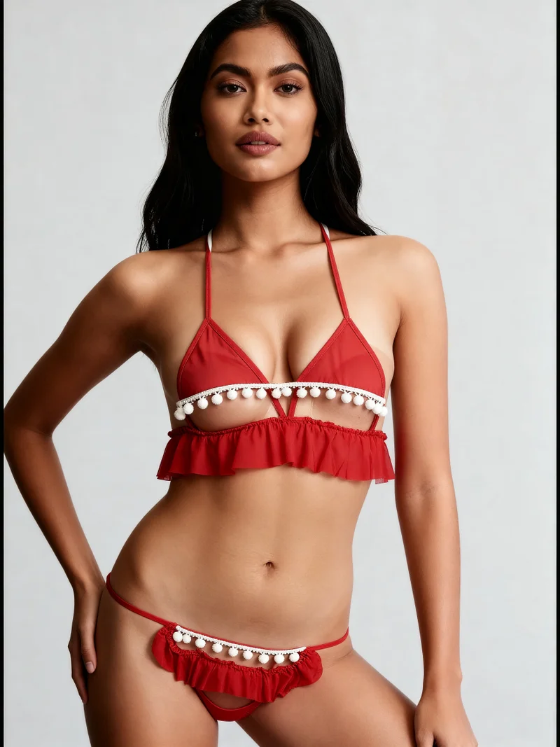 ليس اند مي  Sexy Lace Lingerie Set for Women – Designer Bra & Matching Panty | Romantic Intimates Wear