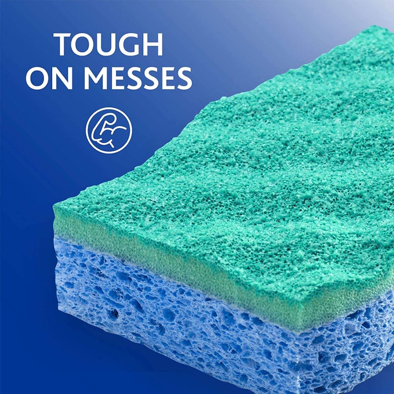 o cedar O-Cedar Scrunge Non-Scratch Scrub Sponge (Pack of 6) Multi-Use, All-Purpose, Odor-Resistant, Scrubbing Sponge Safely Cleans All Hard Surfaces in Kitchen and Bathroom - Image 3