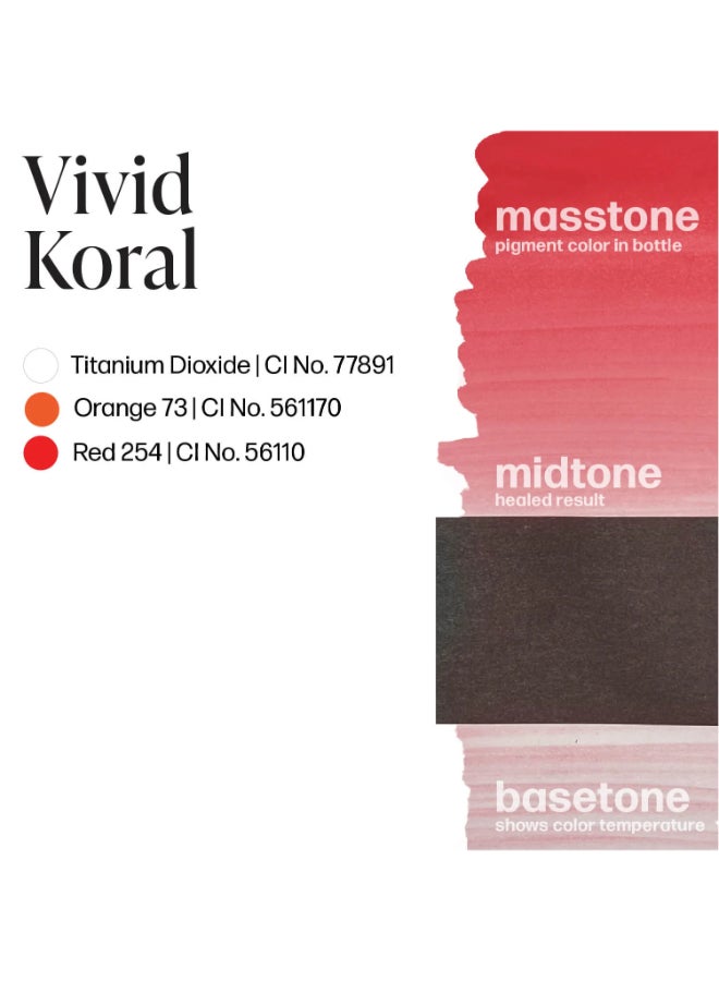 Perma Blend Luxe Lip Pigments Vivid Koral 15Ml Lxvk1/2-S - Image 3