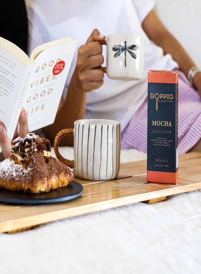 Korebi قهوة كوريبي دوبيو موكا، عبوة من 30 كيسًا - مركز قهوة سائلة سريعة التحضير | 100% أرابيكا | تحضير في 30 ثانية | ساخنة أو باردة | مع أو بدون حليب | 6 علب [600 مل] (إجمالي - 30 كيسًا، 20 مل/كيس) - Image 4