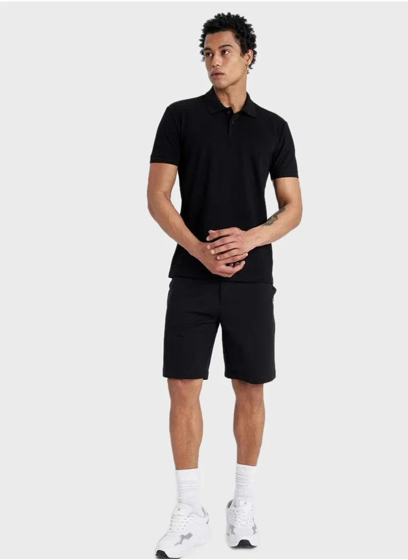 DeFacto Slim Fit Polo Collar Pique T-Shirt