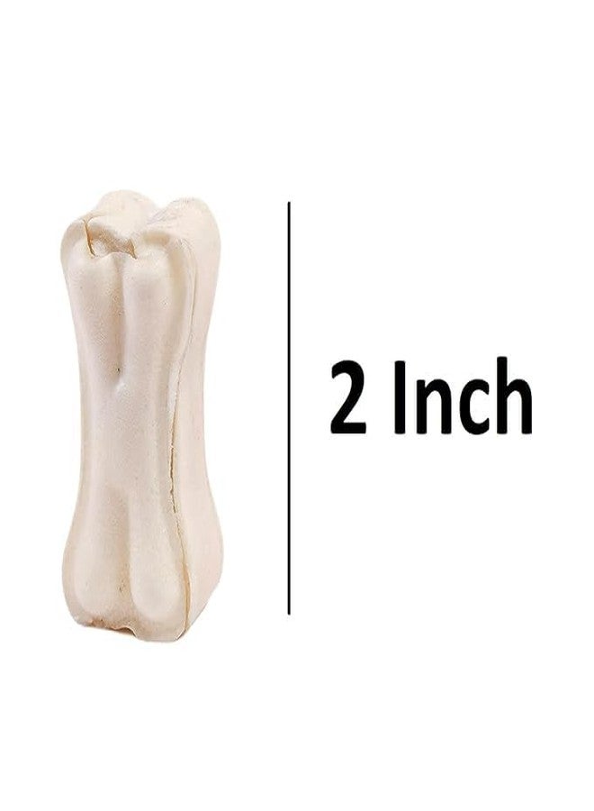 ADB CREATIONS Chicken Flavour Rawhide Chew Bones - 2-Inch Calcium-Enriched Treats for Dogs & Puppies of All Breeds and Life Stages | 1kg Pack - Supports Healthy Teeth & Bones - Image 3