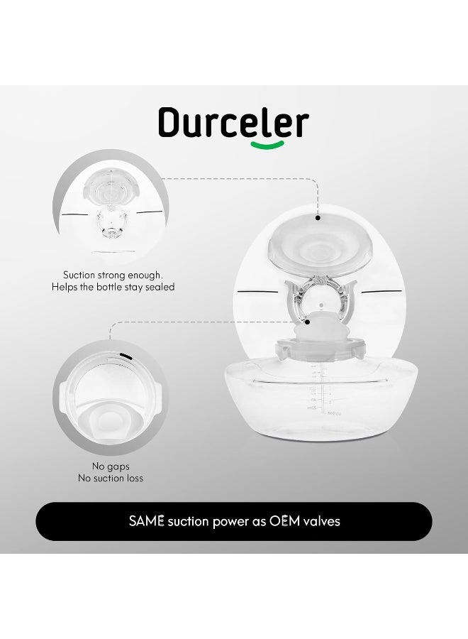 Durceler Replacement 4 Piece Silicone Membrane/Diaphragm Compatible with Elvie Wearable Breast Pump - Image 5