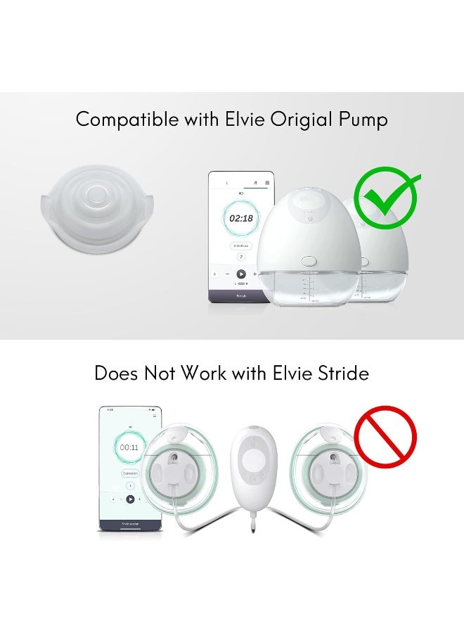 Durceler Replacement 4 Piece Silicone Membrane/Diaphragm Compatible with Elvie Wearable Breast Pump - Image 3