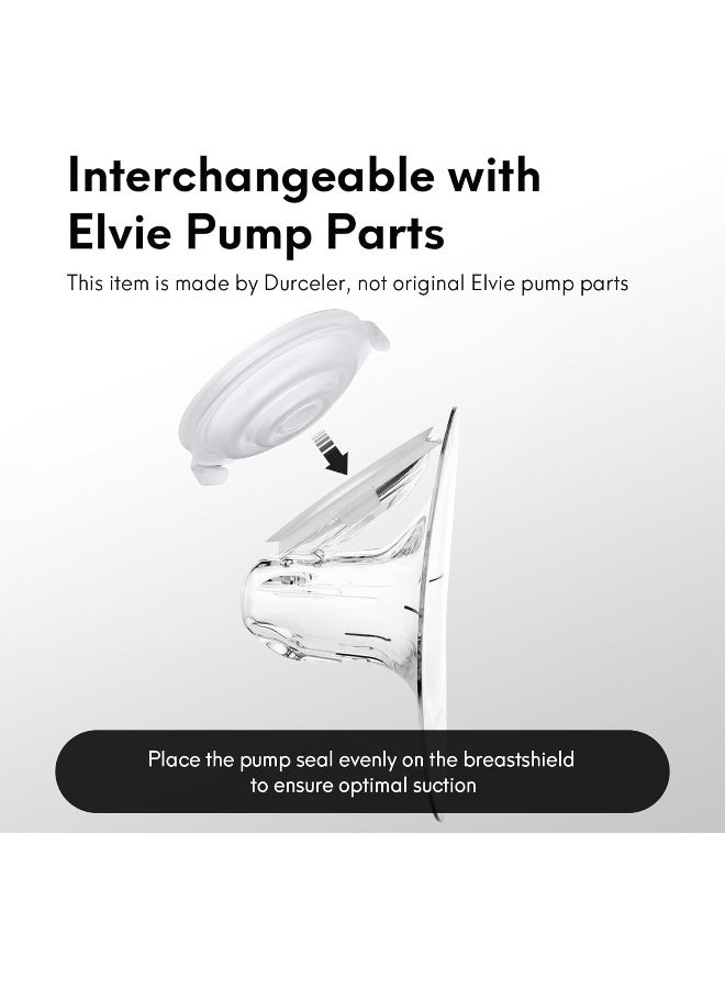 Durceler Replacement 4 Piece Silicone Membrane/Diaphragm Compatible with Elvie Wearable Breast Pump - Image 2