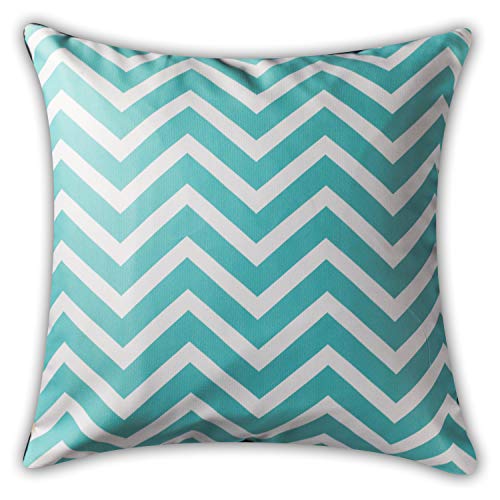 Vendola Aero Blue Decorative Printed Satin Cushion/Throw/Pillow Covers (Multicolour) Set of 5 Pieces (24X24 Inches, Aero Blue) - Image 4