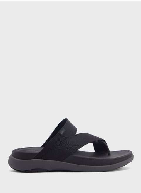 F-Mode Webbing Thong Flip Flops