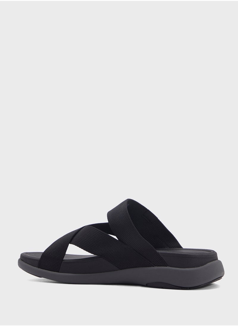 FitFlop - F-Mode Webbing Thong Flip Flops - Image 1