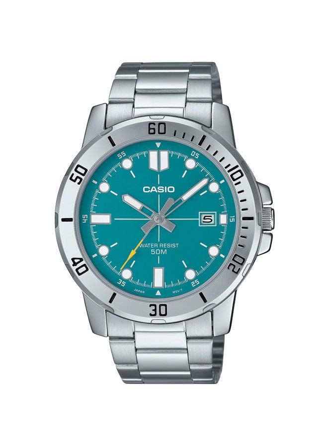 كاسيو ساعة يد من الستانلس ستيل عقارب/مقابض MTP-VD01D-3E2VUDF - Image 1