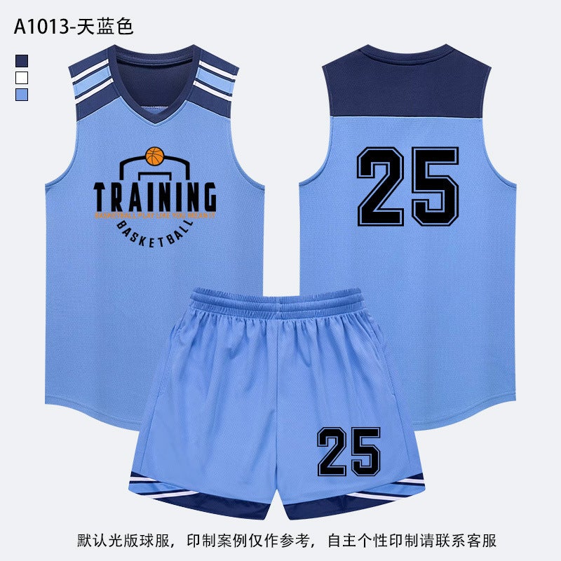 Basketball Uniform Suit For Male And Female Student Team Competition Uniform Youth Sports Training Camp Children'S Jersey Printing - Image 1
