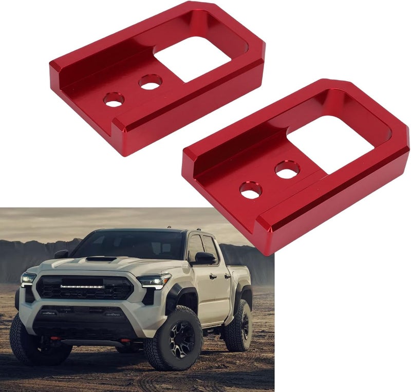 Fabater Front Tow Hooks for 2024 2025 2026, Left and Right Red Tow Hooks for Trucks - Image 5