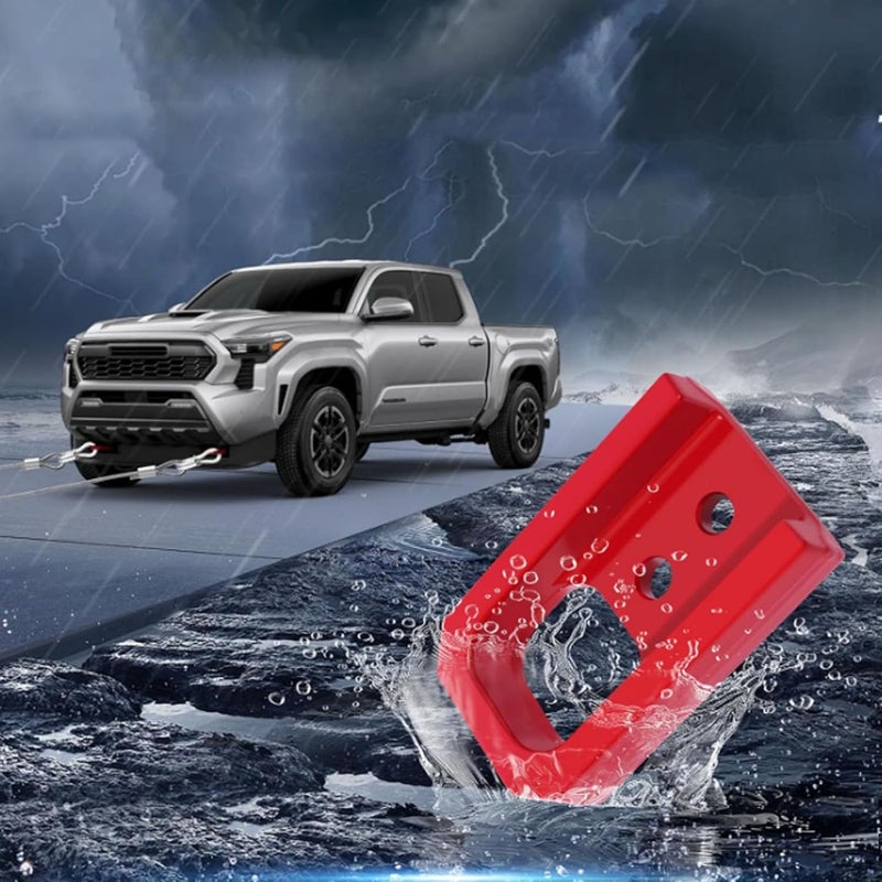 Fabater Front Tow Hooks for 2024 2025 2026, Left and Right Red Tow Hooks for Trucks - Image 3