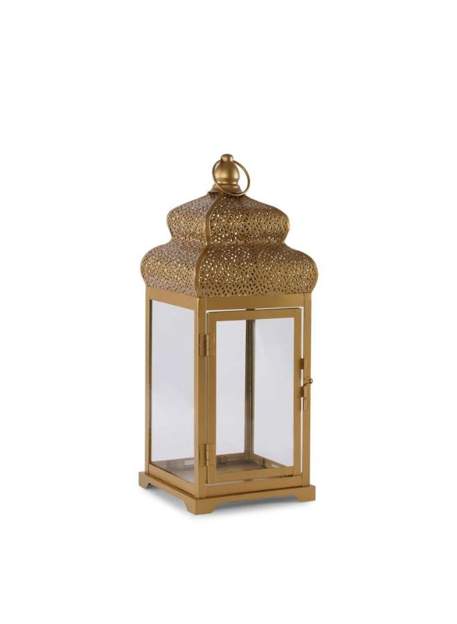 Pan Home فوانيس معدنية عزيزة 16x16x40 سم - ذهبية - Image 4