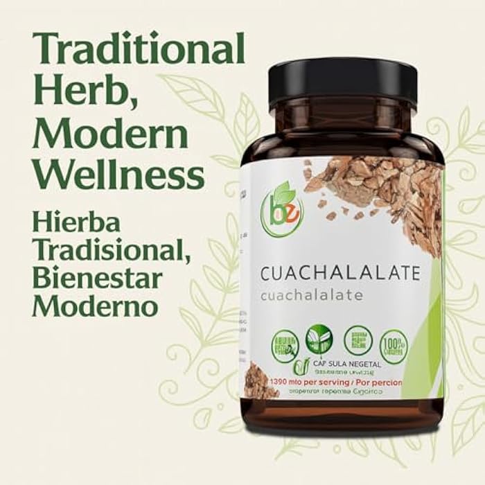 B-Experts Cuachalalate Capsules Forte – 90 Vegetable Capsules (1350 mg per Serving) – Premium Herbal Dietary Supplement – Vegan, Non-GMO, 100% Natural – Digestive Support – Made in USA – by BexpertsUSA - Image 3