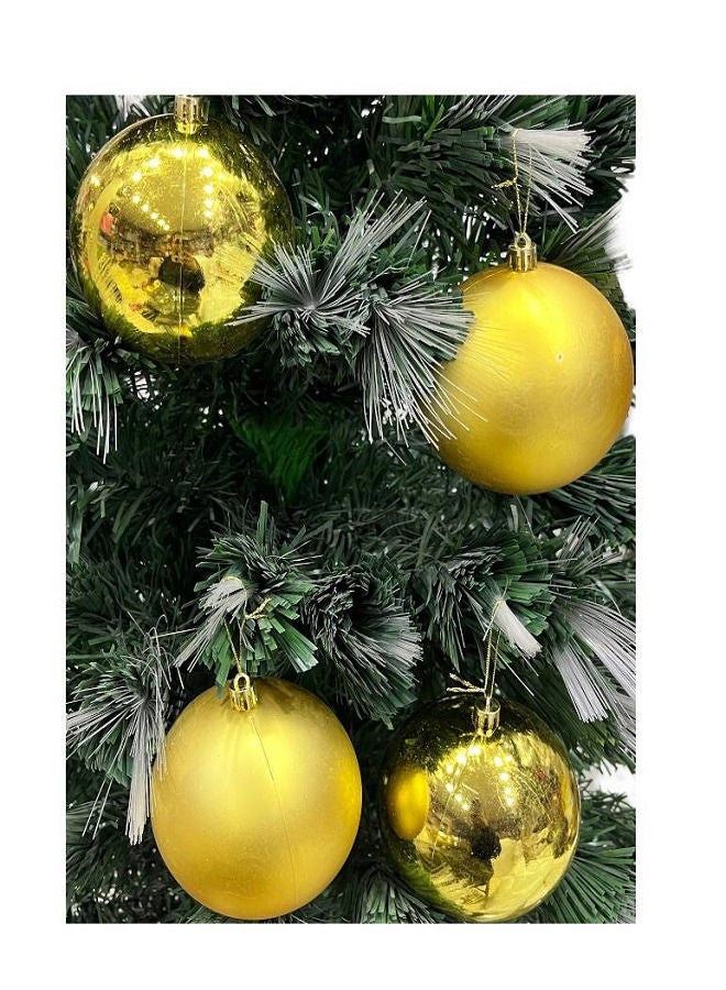 جيرينك كرات زينة للكريسماس  4 قطع - 10 سم  ذهبي