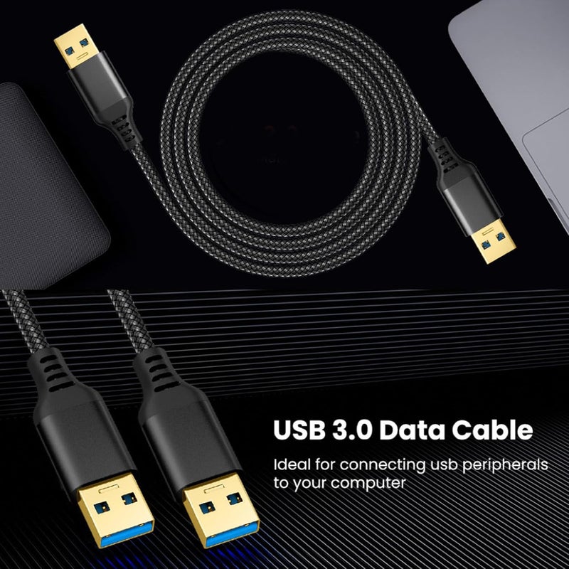 Fast Speed USB3.0 Male to Male Cable 5Gbps Data Transfer Wire for Printers and USB3.0 Devices - Image 2