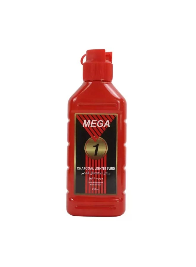 MEGA Longlasting Charcoal Flammable Liquid, Charcoal Lighter Fluid- 250ml  - Image 1