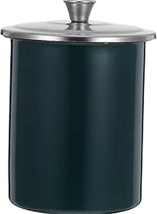 Stainless Steel Covered Fly Ashtray Portable Indoor Outdoor Ash Box for Smokers - Image 1