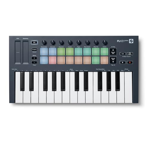 Novation FL Key Mini: 25-key Touch-sensitive Keyboard Controller, USB, Velocity Sensitive Keys, FL Studio Compatible - Image 1