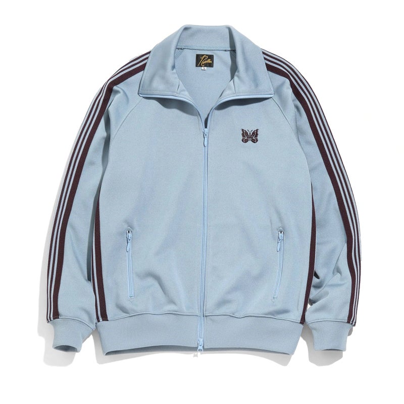 Needles Creates Embroidered Butterfly Zipper Sports Side Stripesd Jacket Casual Stand Collar Jacket For Men And Women - Image 3