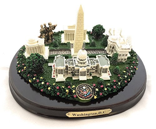 Washington DC Washington, D.C. Monuments Desk Statue - 8" Wide - Image 5