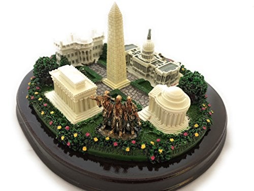 Washington DC Washington, D.C. Monuments Desk Statue - 8" Wide - Image 2
