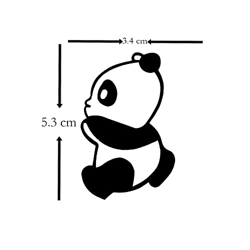 Comet Busters Cute Temporary Body Tattoo Panda Sticker (BT083) - Image 2