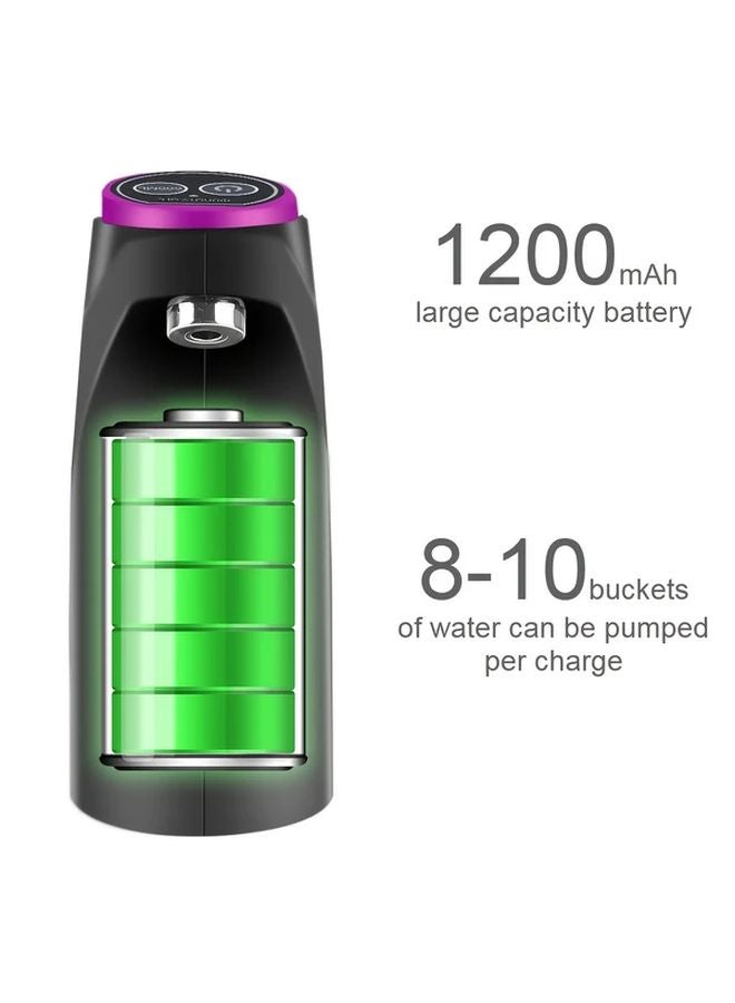 منقي ماء محمول يعمل بالUSB لوحة تحكم رقمية رأس مضخة أسود - Image 5