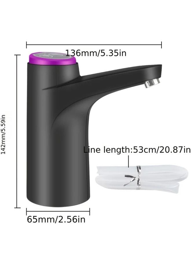 منقي ماء محمول يعمل بالUSB لوحة تحكم رقمية رأس مضخة أسود - Image 1