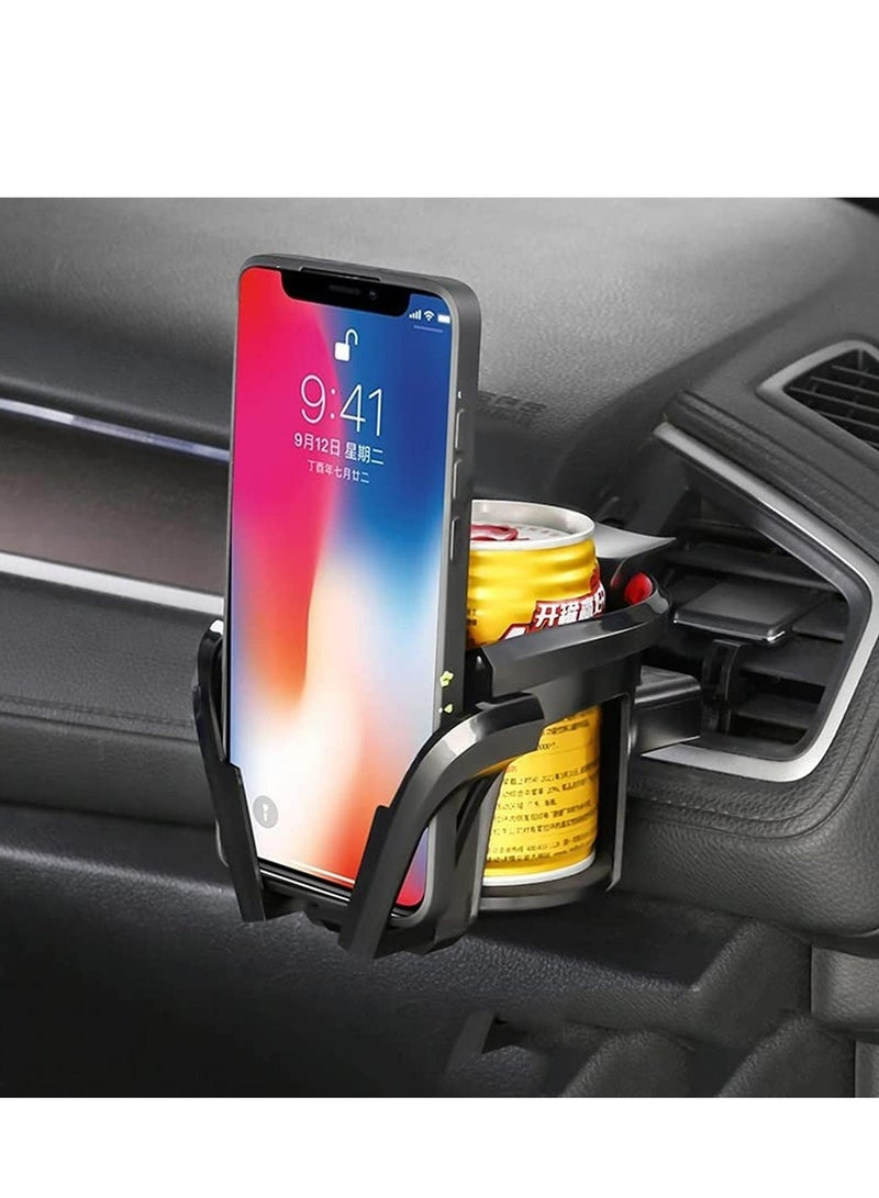 Oasisgalore Car Cup Holder, Phone Holder 2 In 1 For Vehicles Automobiles Cars, Expander Mug Holder, Car Accessories. - Image 1