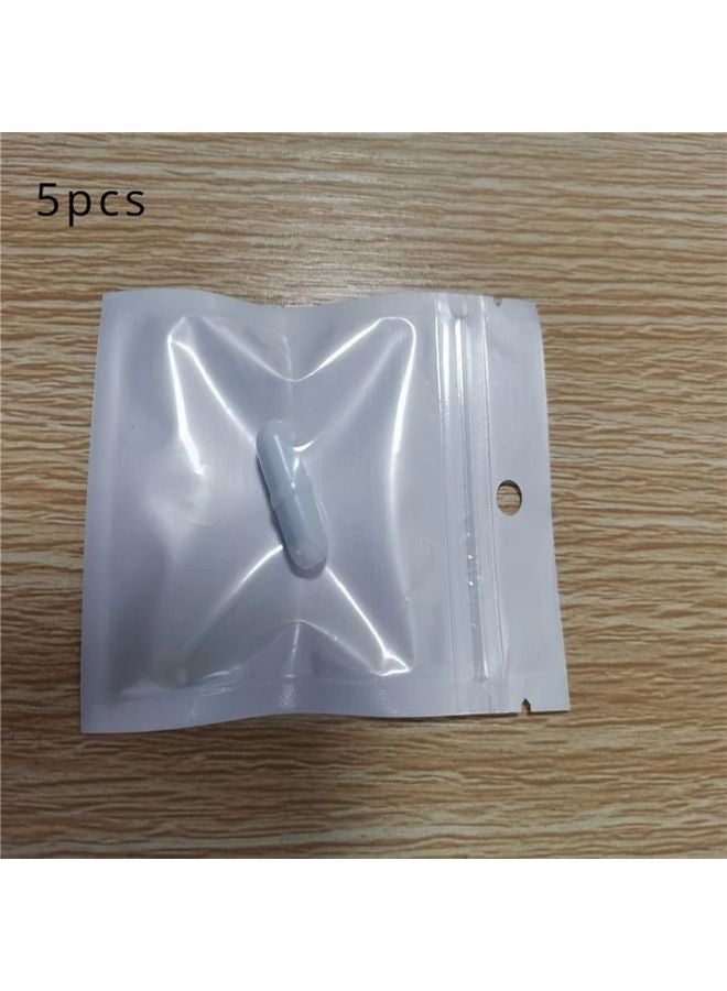 White High Temp Magnetic Stir Bars 5pcs Capsule Shaped Lab Coffee Stirrers - Image 1
