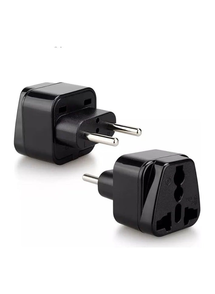 erorex Asia Plug to European Plug Adapter | Travel Plug Adapter  - Image 1