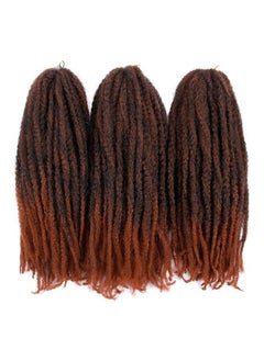 Afro Kinky Twist Crochet Hair Braids Marley Braid Hair 18inch Senegalese Curly Crochet Synthetic Braiding Hair (#1B-350)