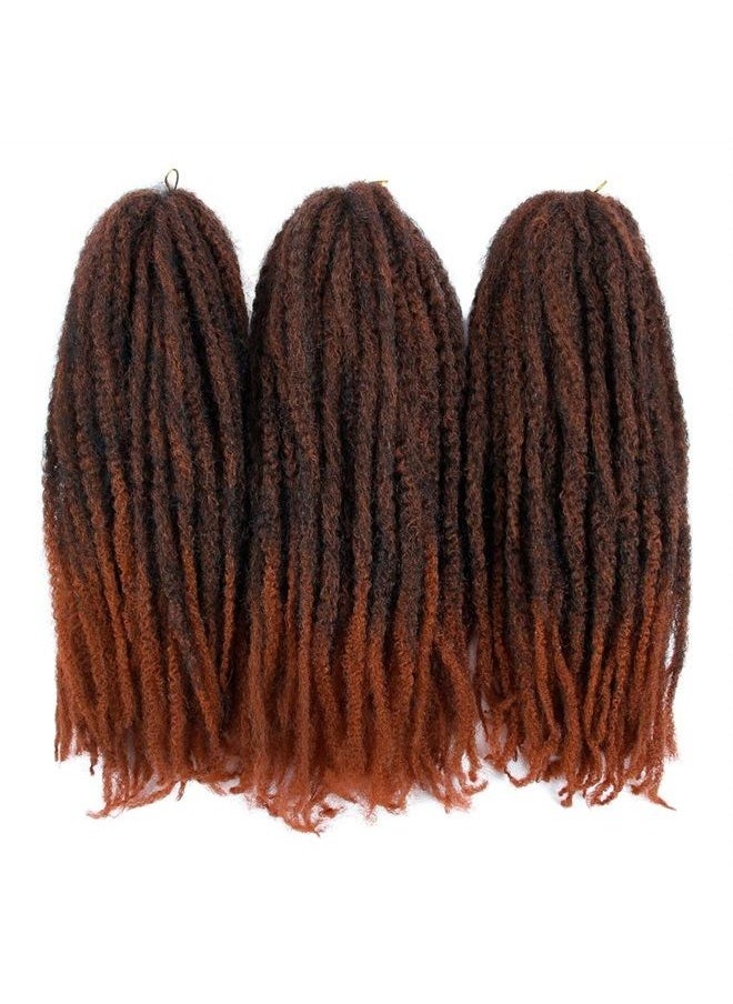 BYKSVIOC - Afro Kinky Twist Crochet Hair Braids Marley Braid Hair 18inch Senegalese Curly Crochet Synthetic Braiding Hair (#1B-350) - Image 1