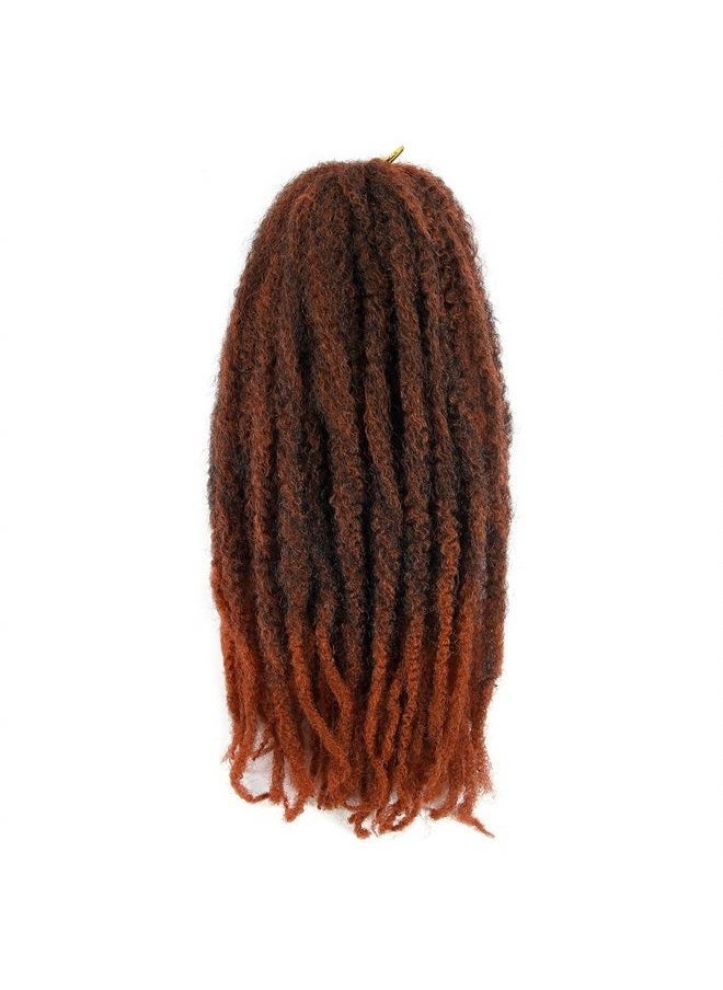 BYKSVIOC - Afro Kinky Twist Crochet Hair Braids Marley Braid Hair 18inch Senegalese Curly Crochet Synthetic Braiding Hair (#1B-350) - Image 1