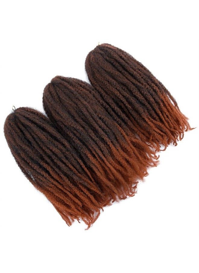 BYKSVIOC - Afro Kinky Twist Crochet Hair Braids Marley Braid Hair 18inch Senegalese Curly Crochet Synthetic Braiding Hair (#1B-350) - Image 1