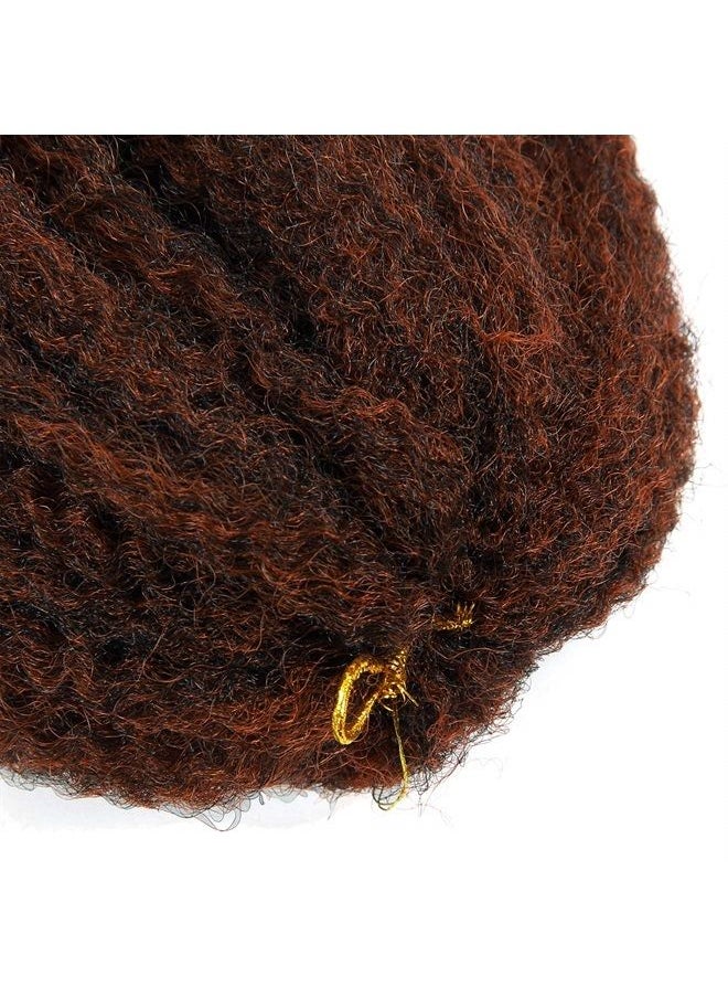 BYKSVIOC - Afro Kinky Twist Crochet Hair Braids Marley Braid Hair 18inch Senegalese Curly Crochet Synthetic Braiding Hair (#1B-350) - Image 1