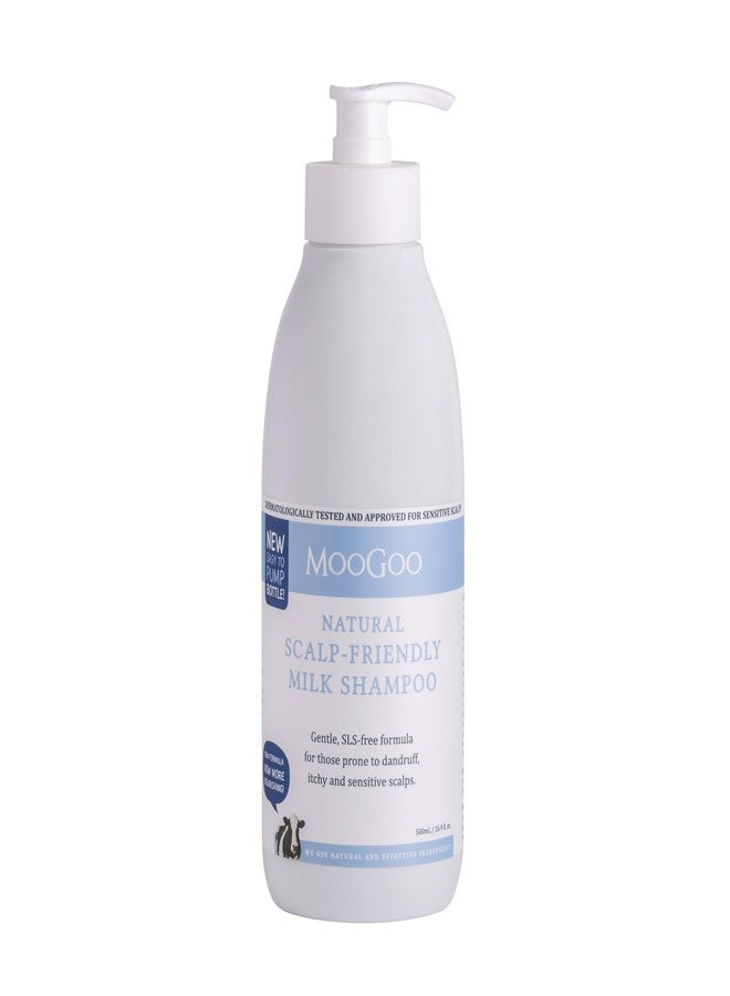 MooGoo Milk Shampoo – For Itchy, Dry, Eczema, Psoriasis & Dandruff Prone Scalps – SLS, Silicone, Sulfate & Paraben Free - Natural & Gentle Formula – 500ml / 16.9 fl.oz. - Image 1