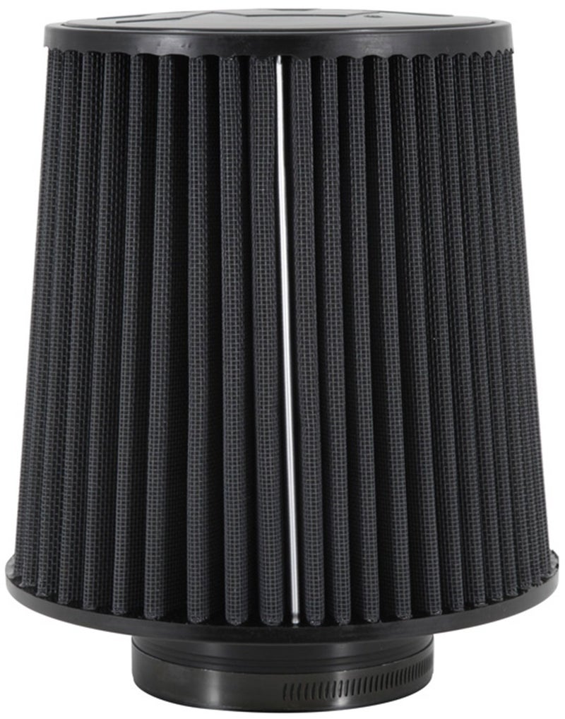 K+N K&N Dryflow Lifetime Universal Clamp-On Air Filter: Dry Synthetic, Washable, Oil-Free: Flange Diameter: 4 In, Filter Height: 8 In, Flange Length: 1.5 In, Shape: Round Tapered, RU-5171HBK - Image 1