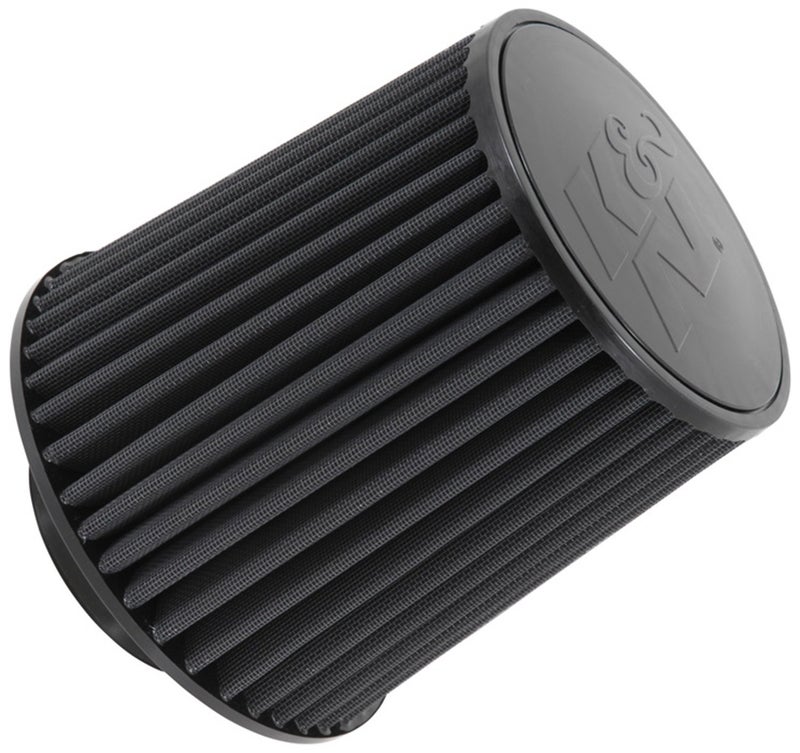 K+N K&N Dryflow Lifetime Universal Clamp-On Air Filter: Dry Synthetic, Washable, Oil-Free: Flange Diameter: 4 In, Filter Height: 8 In, Flange Length: 1.5 In, Shape: Round Tapered, RU-5171HBK - Image 2