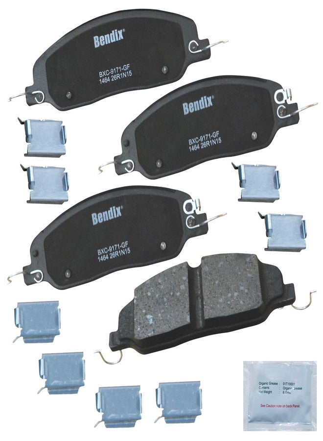 Bendix Priority1 CFC1464 Ceramic Front Brake Pads for Ford Mustang 2014-2011 - Image 1